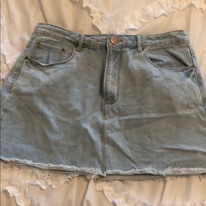 jean skirt